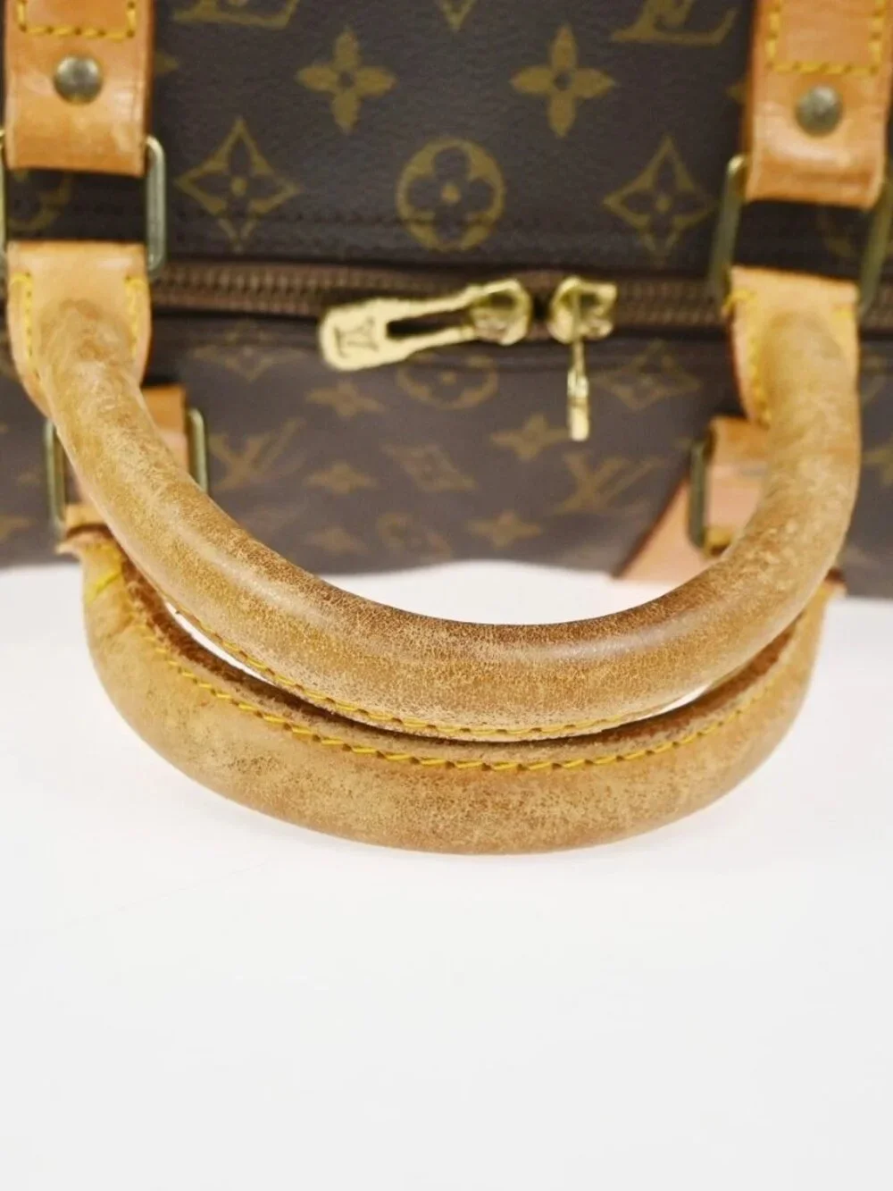 LOUIS VUITTON Keepall 50 Travel Hand Bag Monogram Leather Brown M41426 73YH911 - Picture 8 of 15